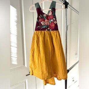 Floral Top Yellow Skirt Dress